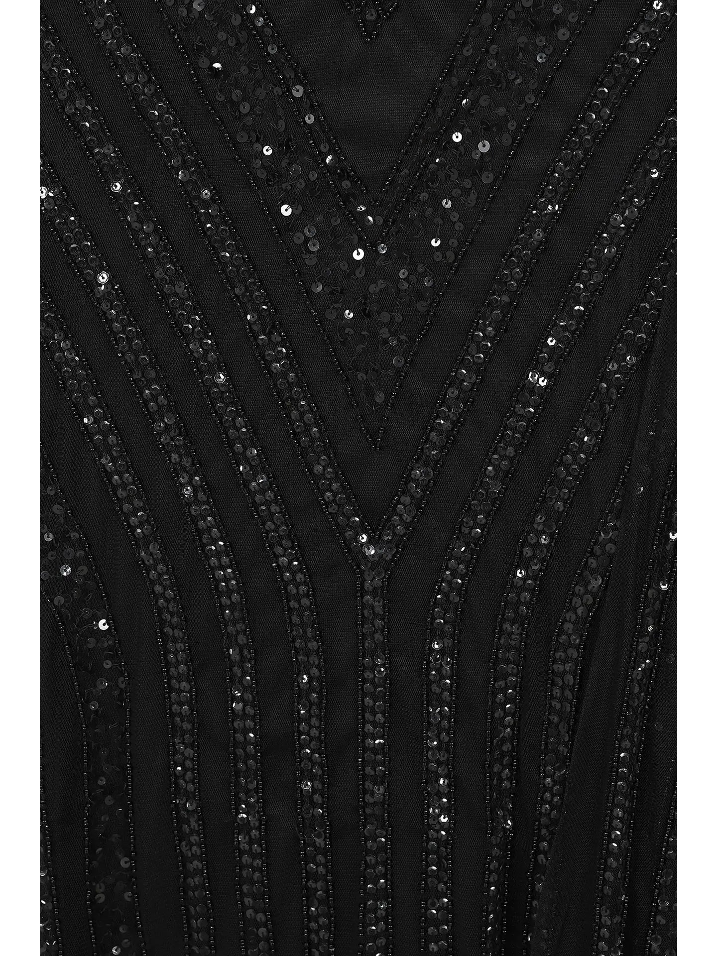 Black Sequin Maxi Dress