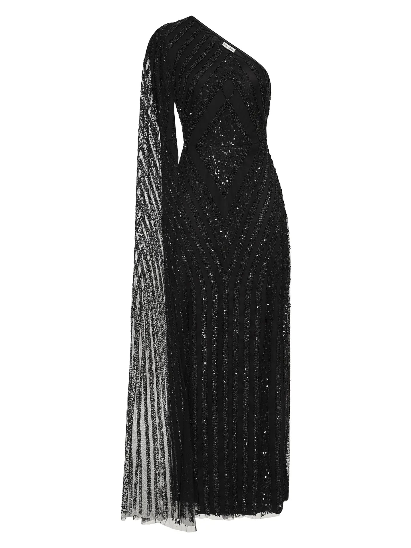 Black Sequin Maxi Dress