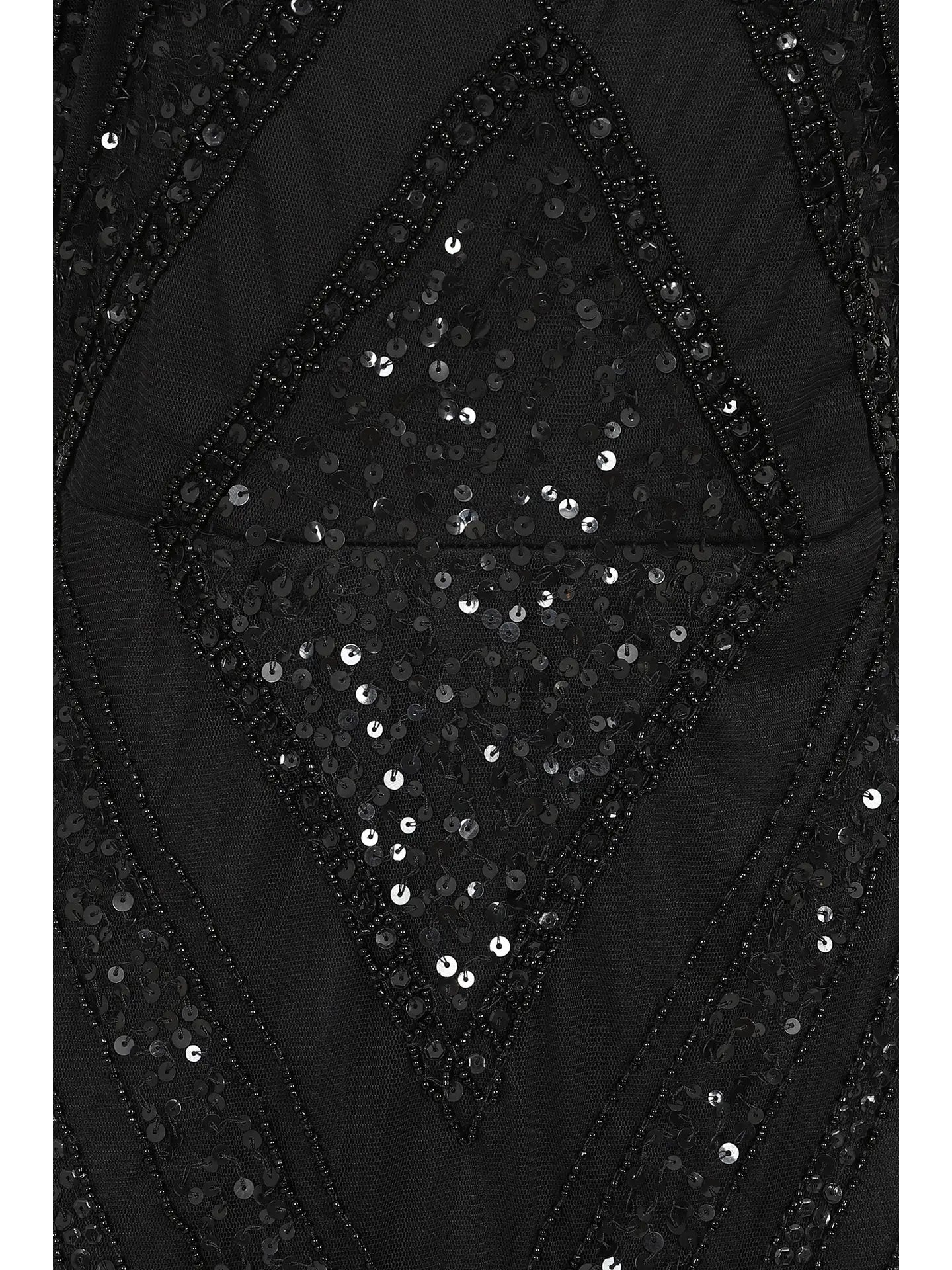 Black Sequin Maxi Dress