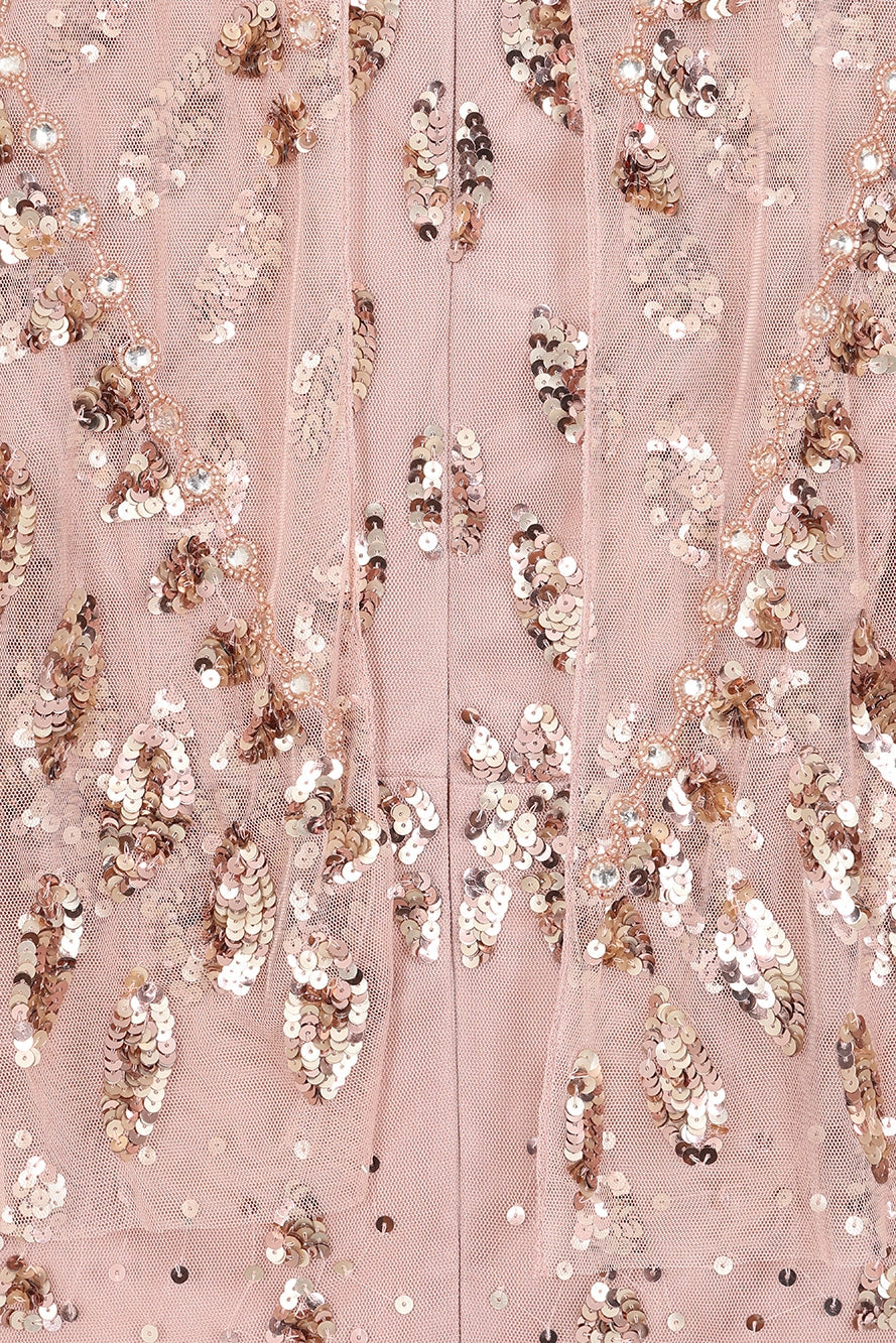 Blush Embellished Maxi Dress