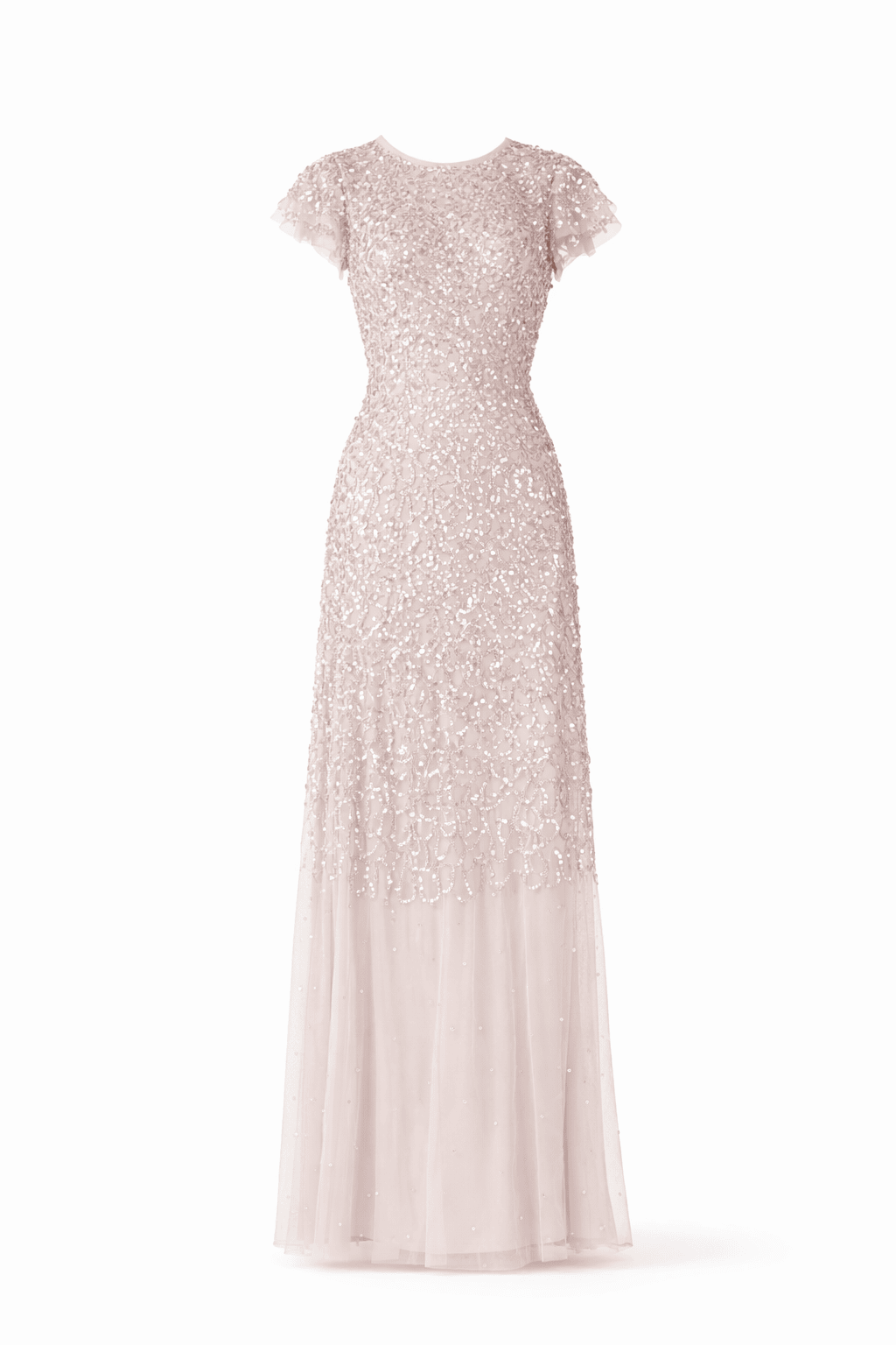 Short Sleeve Embellished Maxi Dress