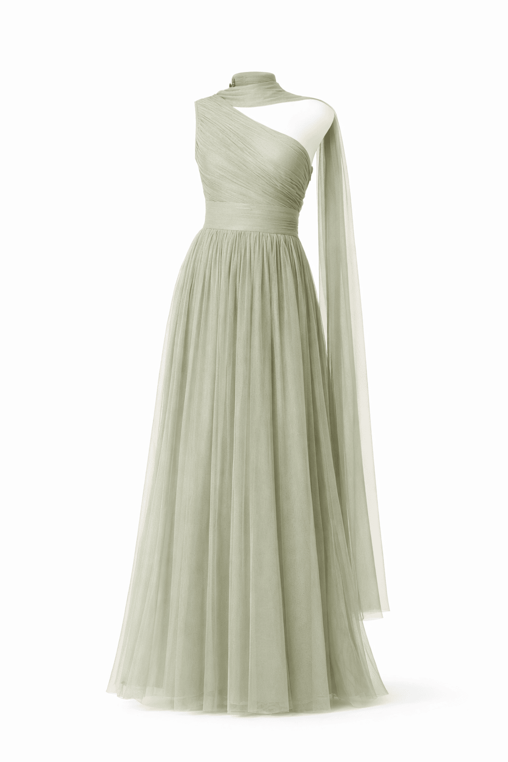 Sage Tulle Maxi Dress